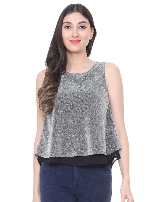 keyhole back shimmer overlay top - 15703857 - Very Small Image - 1