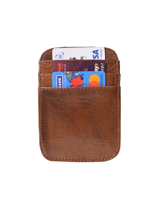 tan leather cardholder - 15703868 - Very Small Image - 1