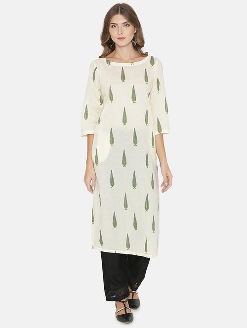 straight printed kurta - 15704581 - Very Small Image - 1