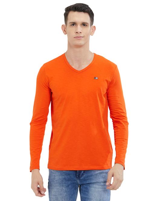 orange cotton t-shirt - 15705009 - Very Small Image - 1