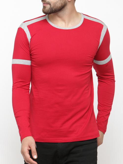 red cotton t-shirt - 15705182 - Very Small Image - 1