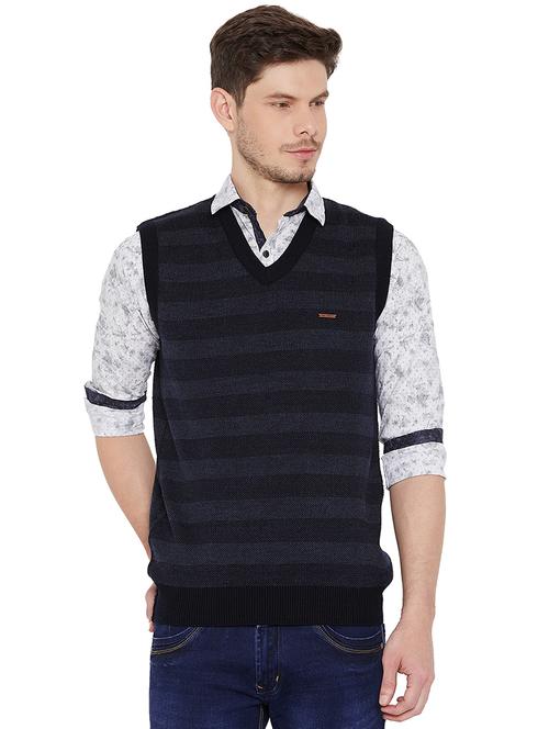 navy blue wool pullover - 15707840 - Very Small Image - 1