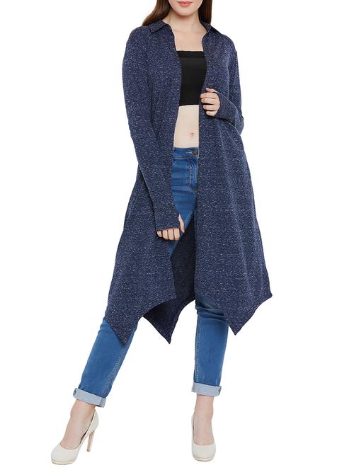 thumb hole detail asymmetric shrug - 15707868 - Very Small Image - 1