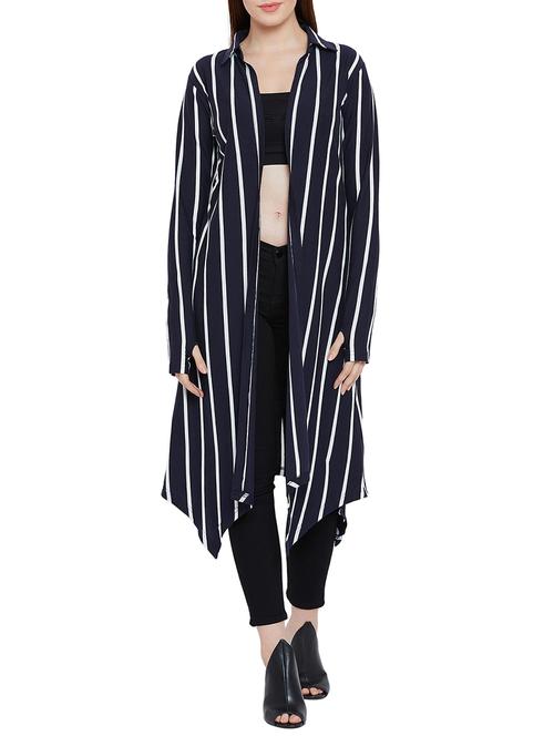 thumb hole detail asymmetric shrug - 15707872 - Very Small Image - 1