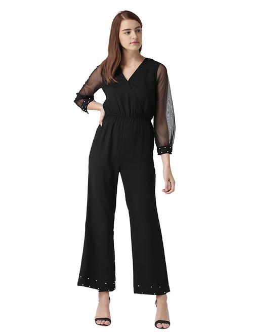 pearl embellished full leg jumpsuit - 15708115 - Very Small Image - 1