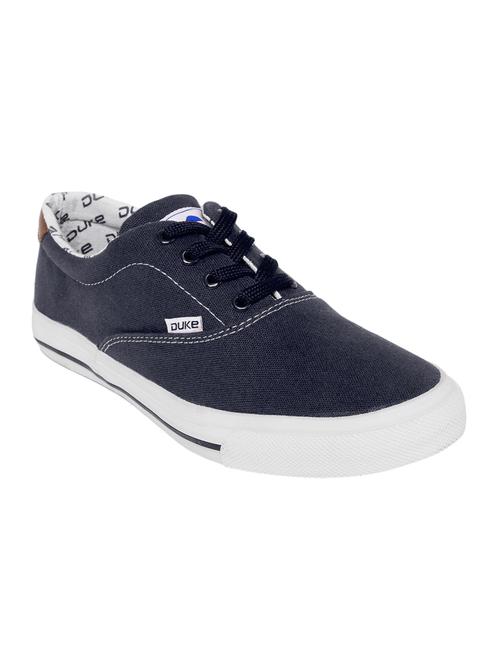 navy canvas lace up sneakers - 15708417 - Very Small Image - 1