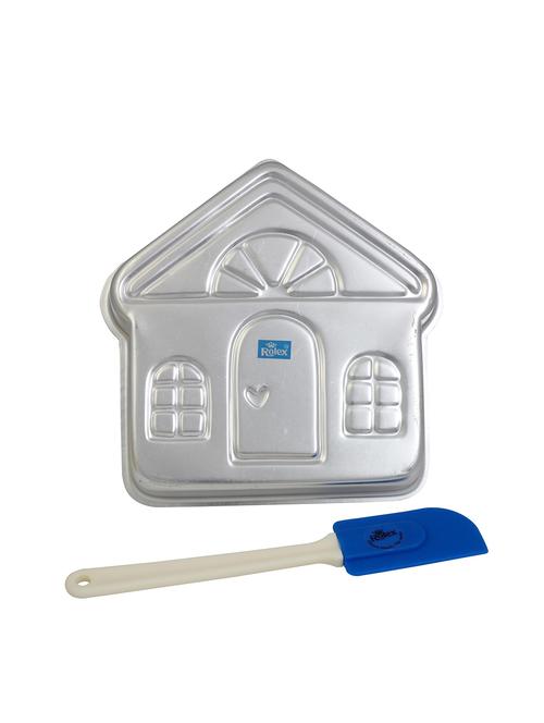 aluminium cake mould pans house + spatulla small - 15708623 - Very Small Image - 1