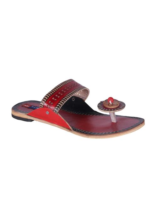 red open thong kolhapuris - 15710894 - Very Small Image - 1