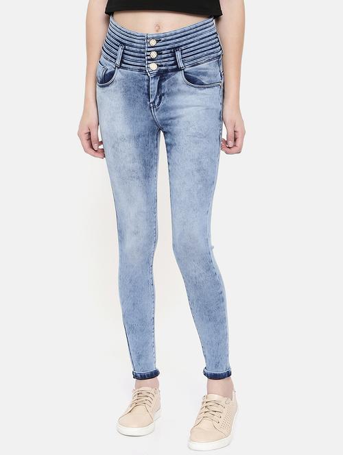 button-up stone washed jeans - 15713251 - Very Small Image - 1