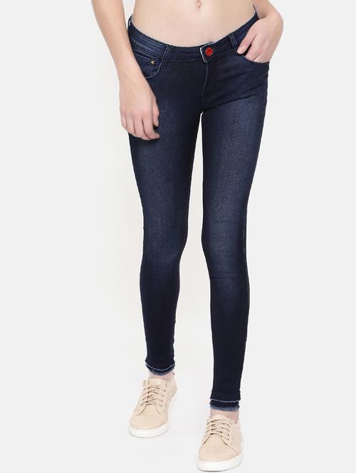 stone washed frayed jeans - 15713269 - Very Small Image - 1