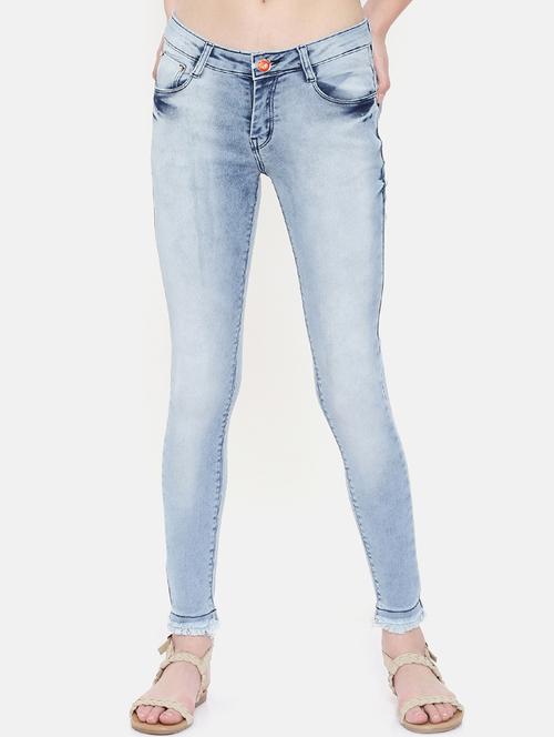 stone washed frayed jeans - 15713270 - Very Small Image - 1