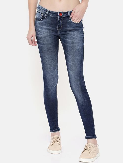 turn-up hem stone washed jeans - 15713272 - Very Small Image - 1