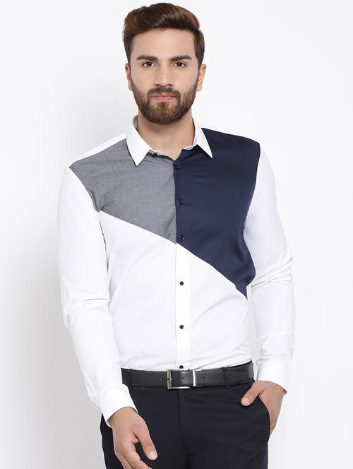 white cotton casual shirt - 15713422 - Very Small Image - 1
