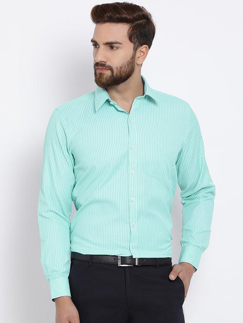 light blue cotton formal shirt - 15713445 - Very Small Image - 1