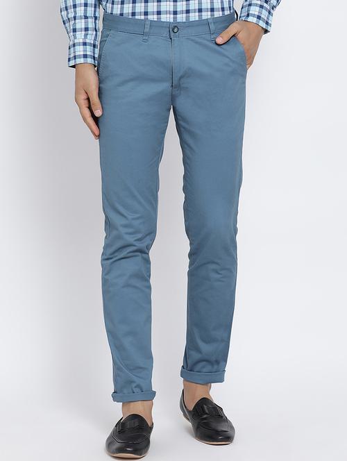 blue cotton chinos - 15713454 - Very Small Image - 1