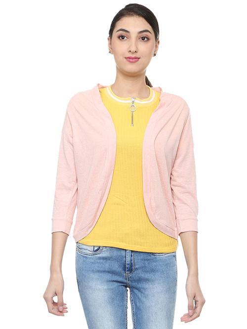 lavender pink solid shrug - 15713887 - Very Small Image - 1