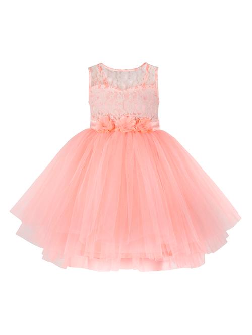 orange net frock - 15714017 - Very Small Image - 1