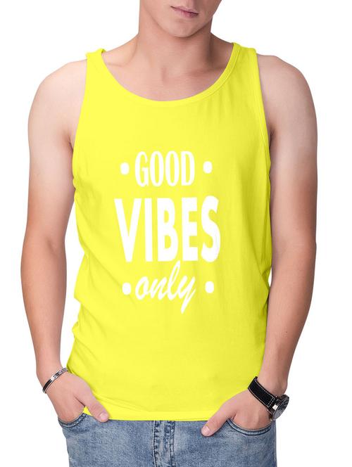 yellow cotton vest - 15714559 - Very Small Image - 1