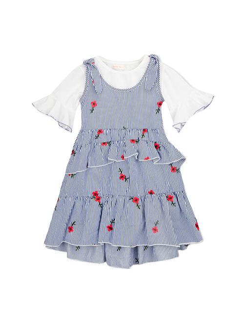 blue cotton frock - 15715438 - Very Small Image - 1
