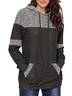 hooded color block sweatshirt - 15716335 - Very Small Image - 1