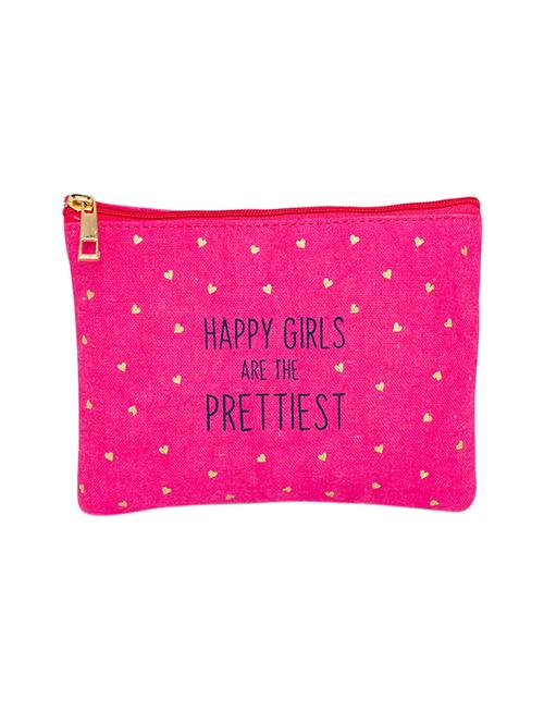 pink canvas regular pouch - 15717728 - Very Small Image - 1