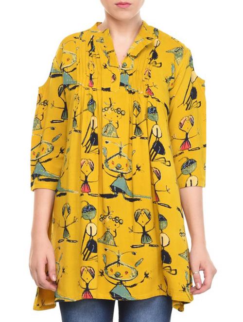 cut out sleeved quirky tunic - 15718712 - Very Small Image - 1