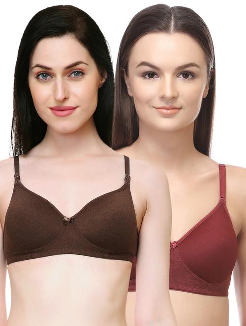 set of 2 bow patch bra - 15718850 - Very Small Image - 1