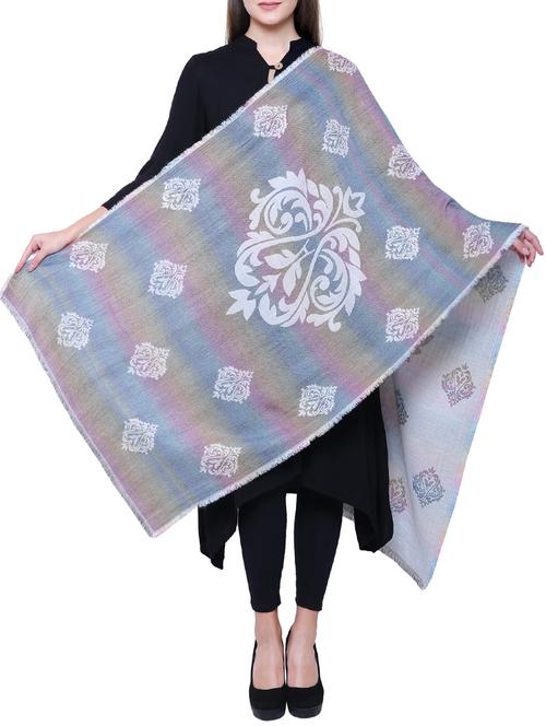 white viscose shawl - 15719393 - Very Small Image - 1