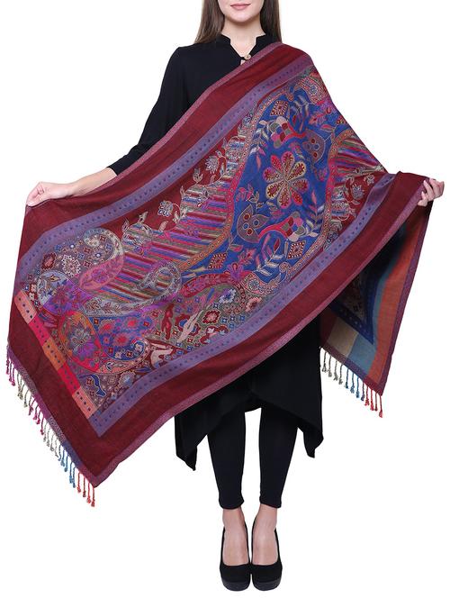 multi colored viscose shawl - 15719418 - Very Small Image - 1