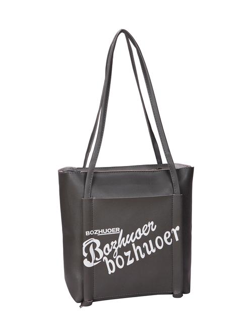 leatherette (pu) regular tote - 15720310 - Very Small Image - 1