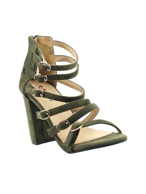 green suede gladiators sandals - 15720735 - Very Small Image - 1