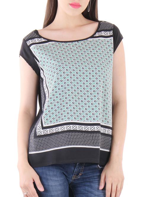 cap sleeved printed top - 15720846 - Very Small Image - 1