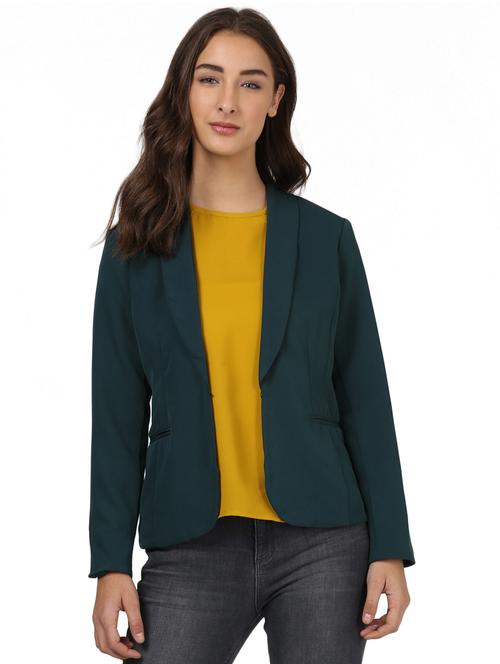 shawl collar causal blazer - 15720906 - Very Small Image - 1