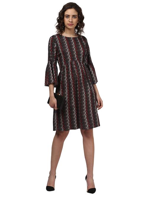 bell sleeved a-line dress - 15720965 - Very Small Image - 1