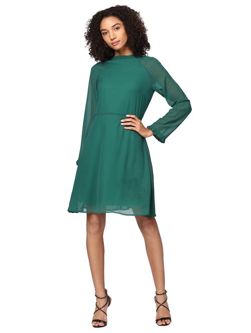 keyhole back frill detail dress - 15721027 - Very Small Image - 1