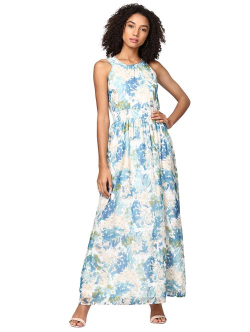 smocking detail sleeveless maxi dress - 15721051 - Very Small Image - 1