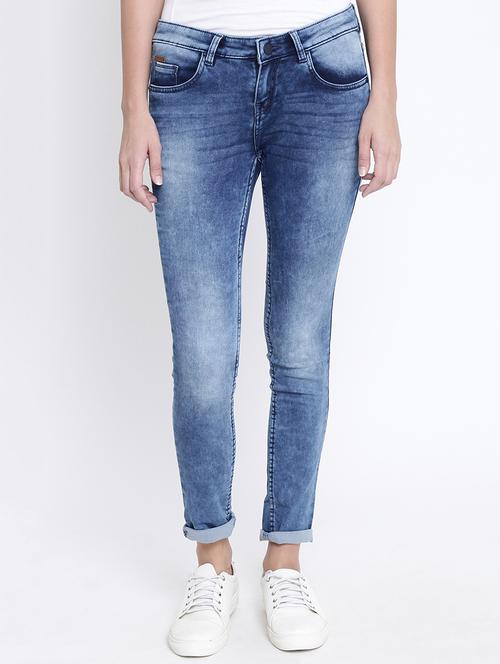 turn up hem mid rise jeans - 15721720 - Very Small Image - 1
