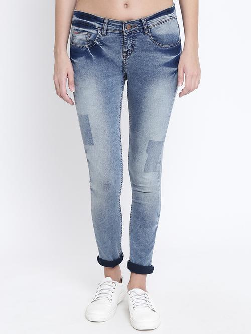turn up hem mid rise jeans - 15721721 - Very Small Image - 1