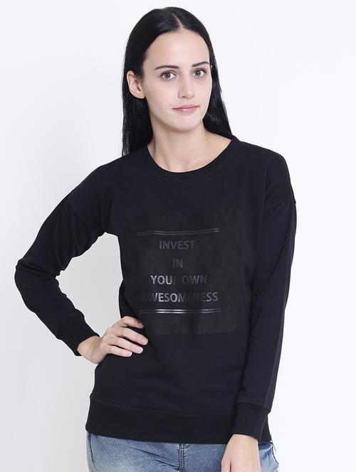 zipper detail graphic print sweatshiirt - 15721816 - Very Small Image - 1