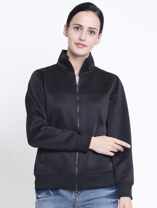 zip-up high neck jacket - 15721821 - Very Small Image - 1