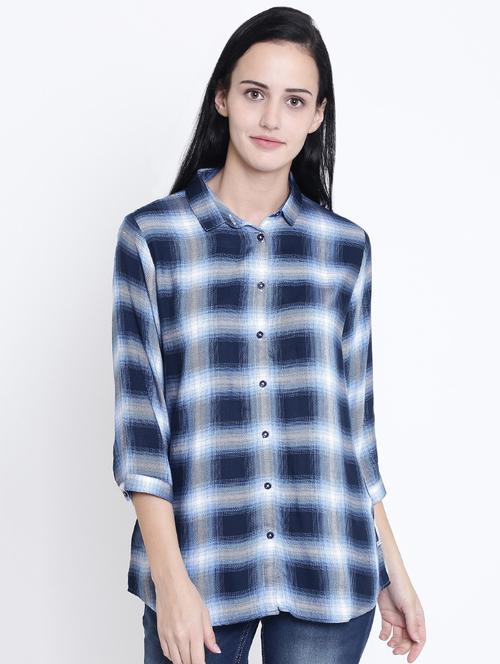 checkered casual shirt - 15721836 - Very Small Image - 1