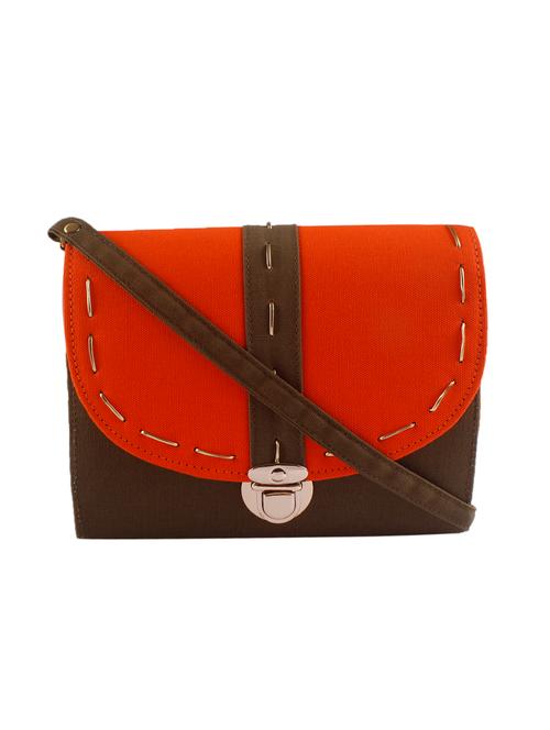 orange canvas sling bag - 15723188 - Very Small Image - 1