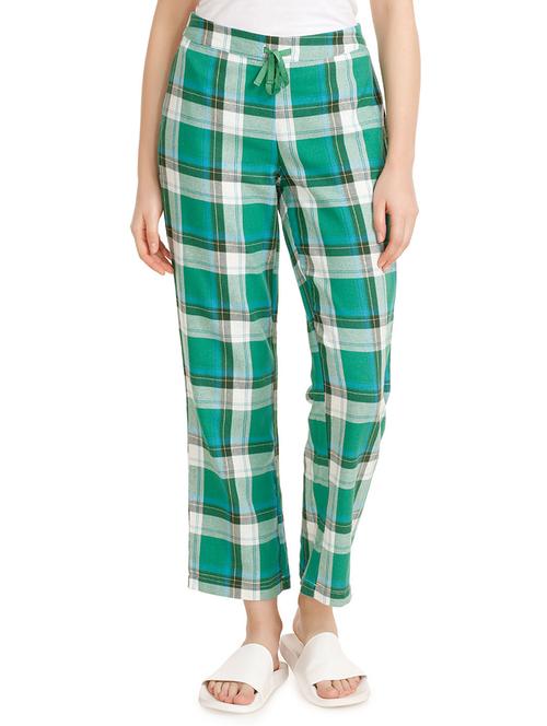 drawstring waist checkered pajama - 15724060 - Very Small Image - 1