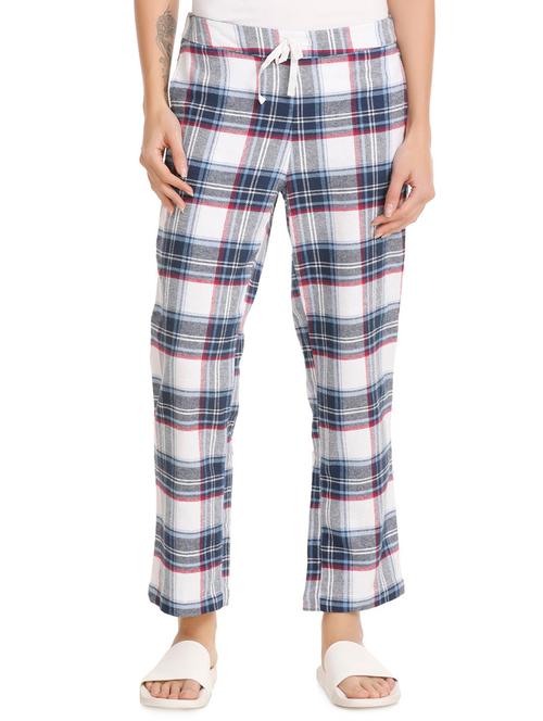 drawstring waist checkered pajama - 15724062 - Very Small Image - 1