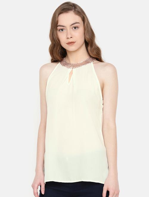 embellished keyhole neck top - 15724211 - Very Small Image - 1