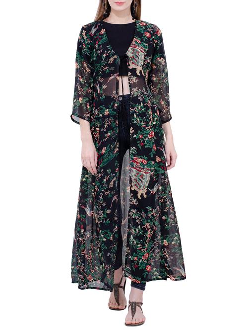 tie up detail sheer shrug - 15724447 - Very Small Image - 1