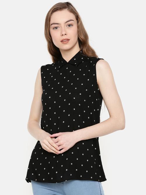 keyhole back printed tunic - 15727206 - Very Small Image - 1