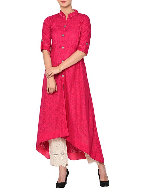 high low printed kurta - 15727436 - Very Small Image - 1