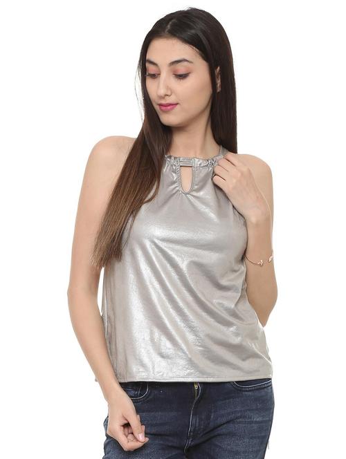 keyhole detail sleeveless top - 15728400 - Very Small Image - 1