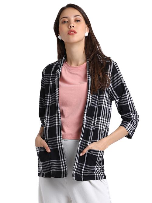 checkered pocket detail shrug - 15728479 - Very Small Image - 1